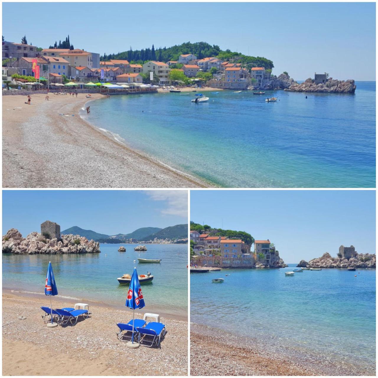 Hana Accommodation Sveti Stefan Bagian luar foto